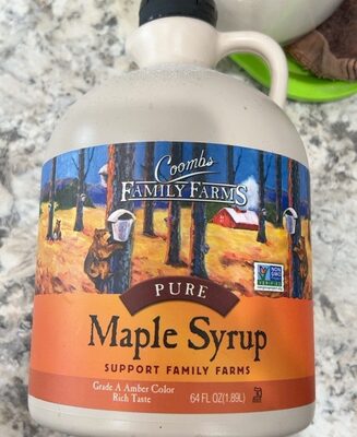 Pure Maple Syrup Grade A Amber Color Rich Taste front packaging