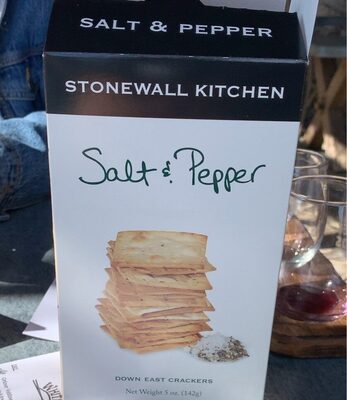 Salt & Pepper Down East Crackers front packaging