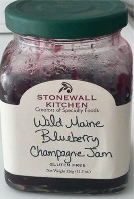 Wild maine blueberry champagne jam
