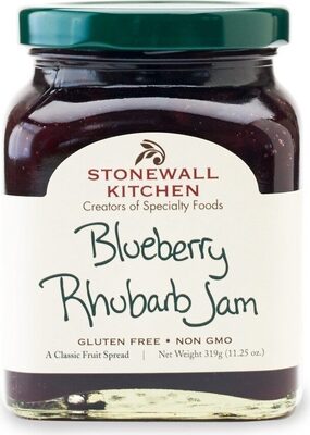 Jam blueberry rhubarb