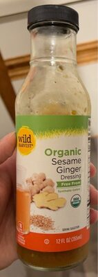 Organis sesame ginger front packaging