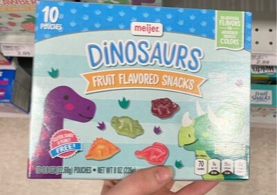 Dino fruit snacks front packaging