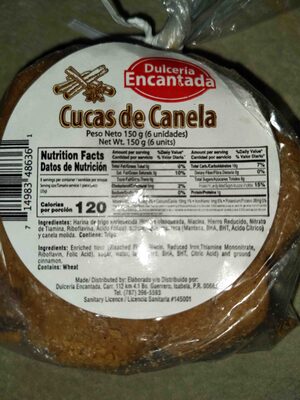 Cucas de Canela front packaging