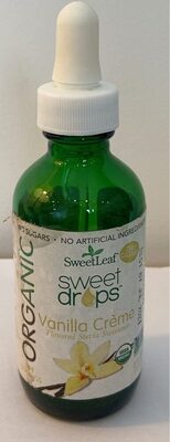 Organic Sweet Drops Vanilla Creme