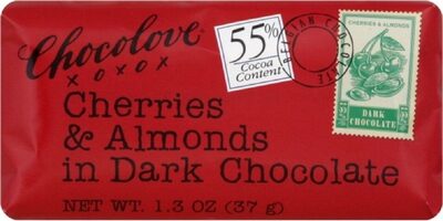 Mini Cherries & Almonds In Dark Chocolate