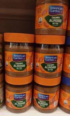 American garden creamy almond butter 2yrs prod