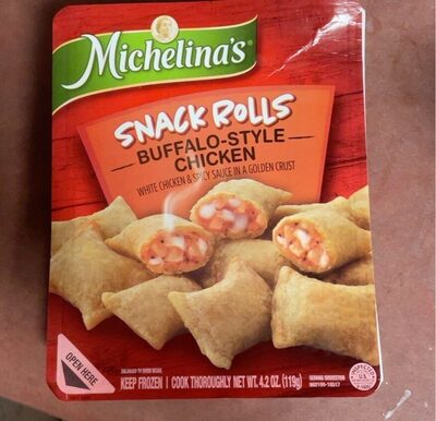 Snack Rolls Buffalo Style front packaging