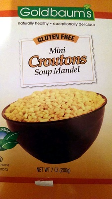 Mini Croutons Soup Mandel front packaging