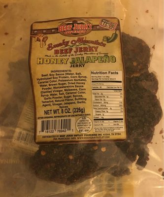 Honey jalapeno beef jerky