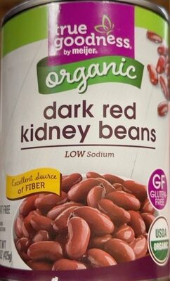 Organic Dark Red Kidney Beans front packaging