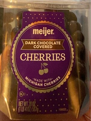 Dark chocolate covered cherries