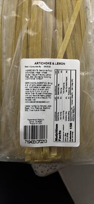 Artichoke & Lemon Tagliatelle front packaging