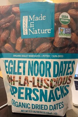 Organic Dried Deglet Noor Dates