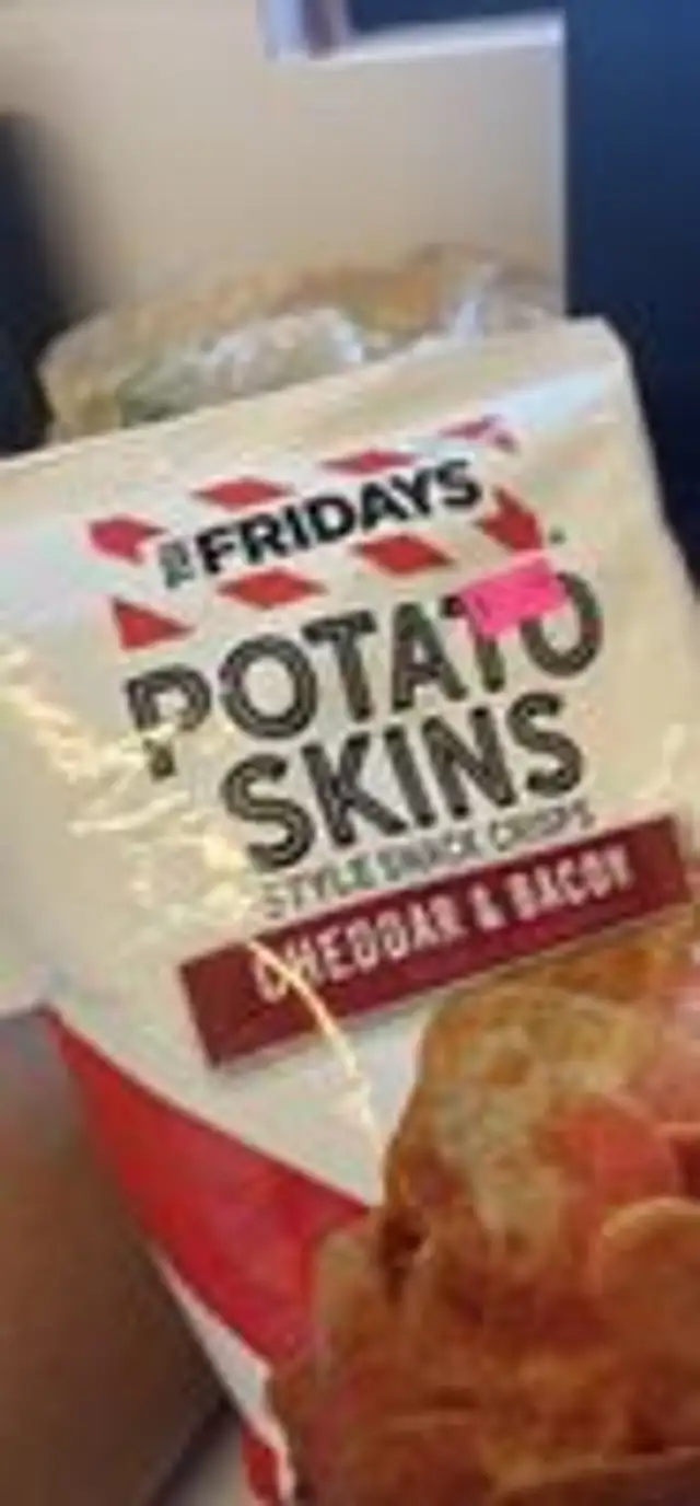 POTATO SKINS STYLE SNACK CRISPS CHEDDAR & BACON