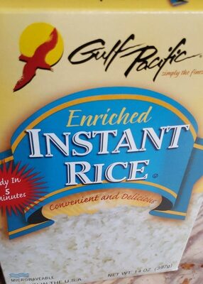 Enriched instant rice