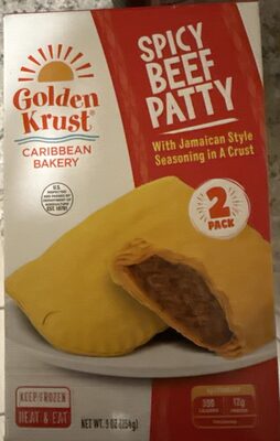 Patty beef jamaican spicy