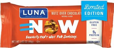 Nutrition bar nuts over chocolate bars