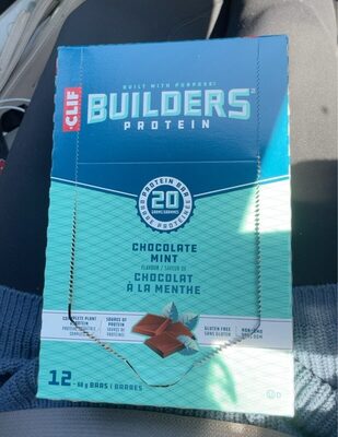 Builders protein chocolate mint front packaging