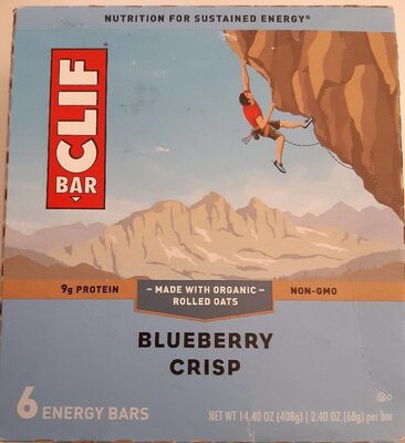 Blueberry crisp energy bars, blueberry crisp