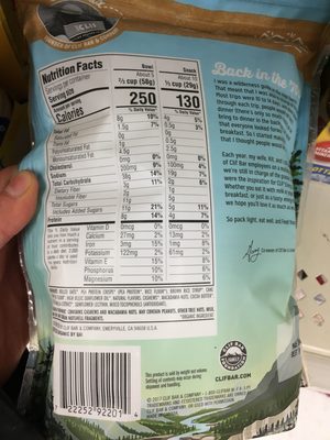 White chocolate macadamia nut energy granola, white chocolate macadamia nut