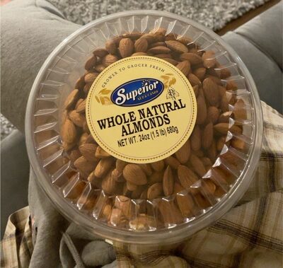 Whole natural almonds