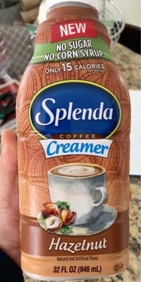 Hazelnut coffee creamer