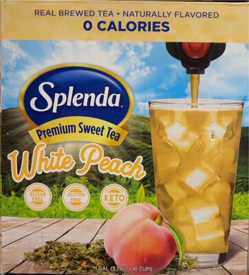 Splenda white peach tea