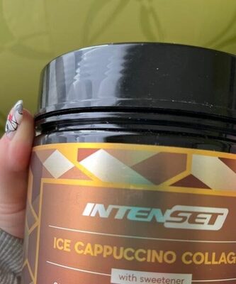 Ice cappuccino collagen with sweetener