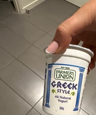 Greek style all natural yogurt