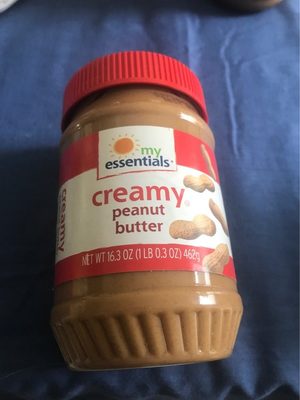 CREAMY peanut butter front packaging