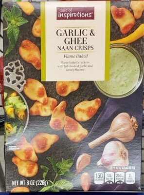 Garlic & ghee naan crisps