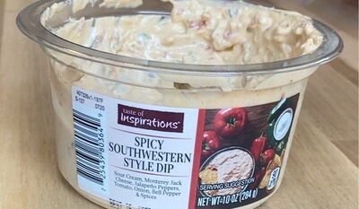 spicy southwestern style dip front packaging