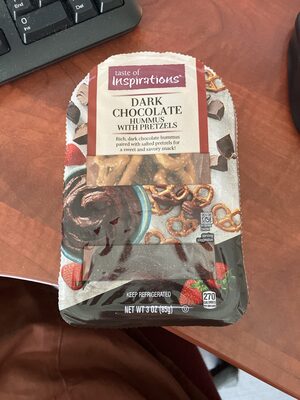 TOI Dark Chocolate Hummus with Preztels