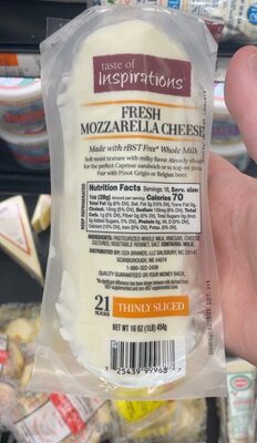 Fresh mozzarella cheese
