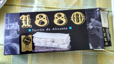 Turrón Alicante 1880