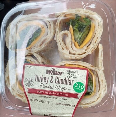 turkey and chedder pinwheel wraps