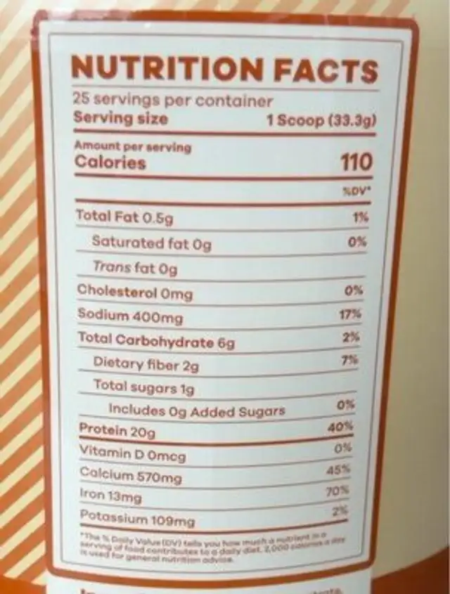 brown sugar oatmeal nutrition facts table