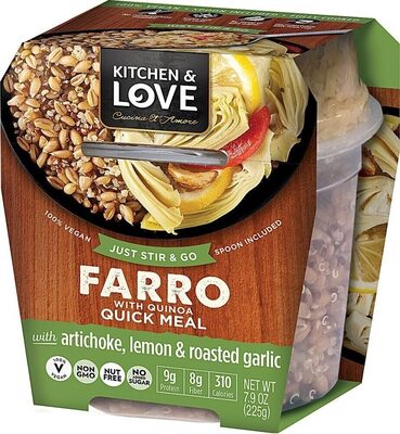 Farro Quick Meal Artichoke, Lemon & Roasted Garlic front packaging