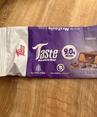 Taste cookie bar front packaging