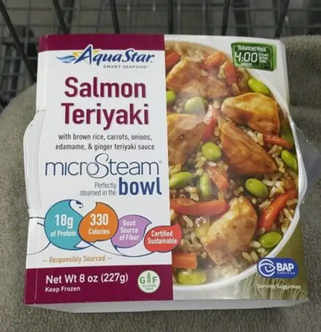 Salmon Teriyaki MicroSteam Bowl