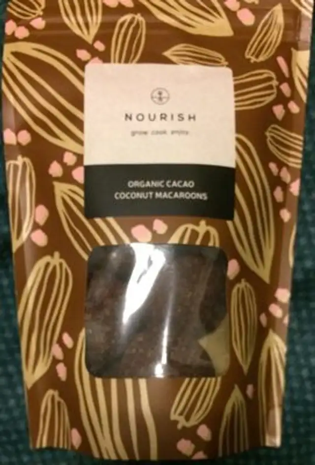 Organic cacao coconut macaroons
