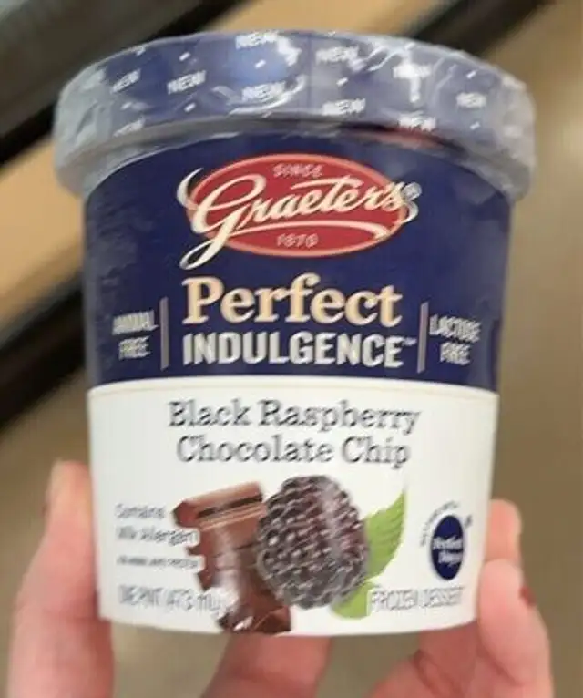 Graeter’s Perfect Indulgence Black Rasberry front packaging