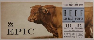 Beef Sea Salt + Pepper bar