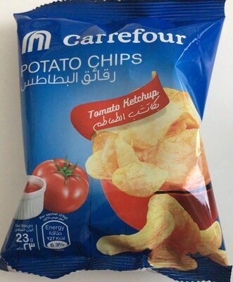 Chips gout ketchup