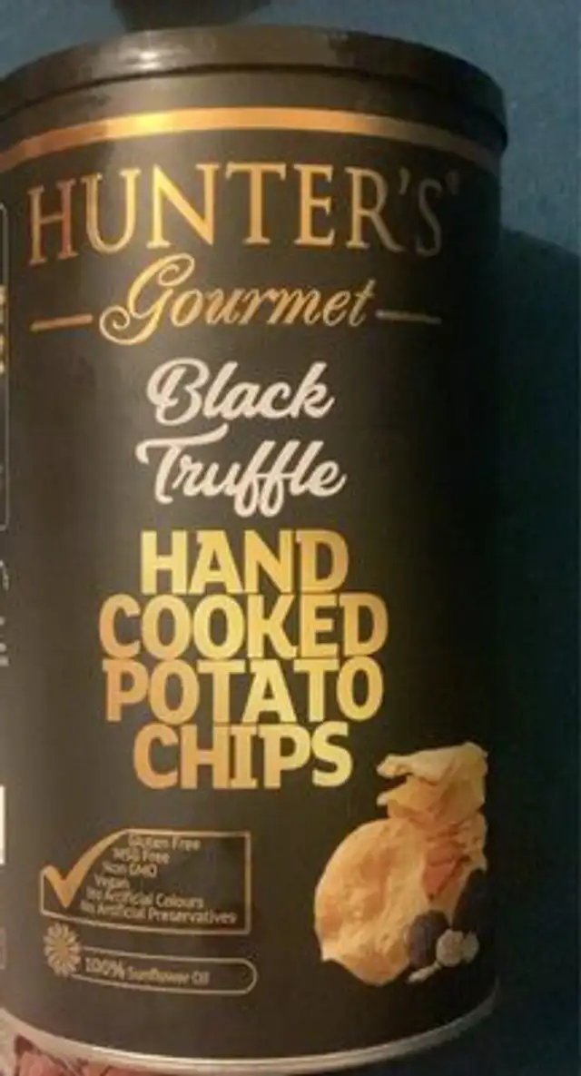 Black truffle hand cooked potato chips