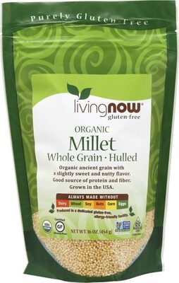 Organic millet front packaging