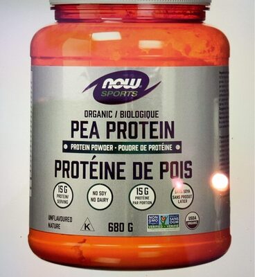 Organic Pea Protein front packaging