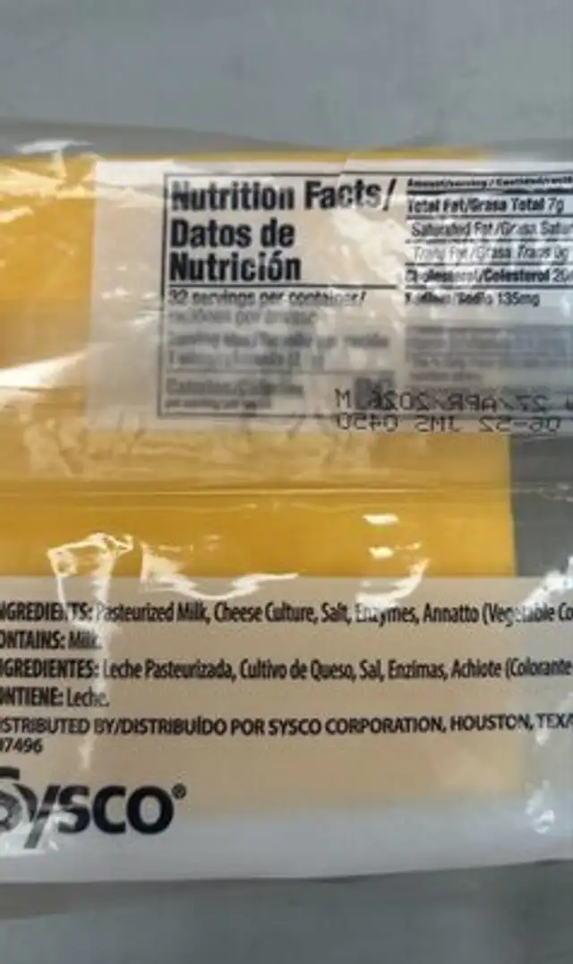 Unknown ingredients label