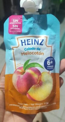 Colado de melocotón front packaging