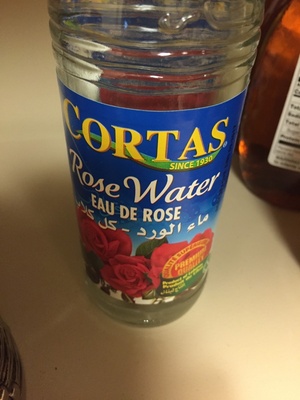 Cortas Rose water front packaging